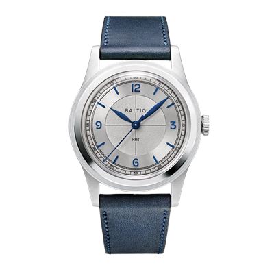 Baltic HMS 003 Silver Blue - Stitched Navy HMS13TSILV36 Otomatik Erkek Kol Saati