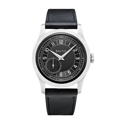 Baltic MR Roulette Black- Stitched Saffiano Black MR02GBLA37 Otomatik Erkek Kol Saati