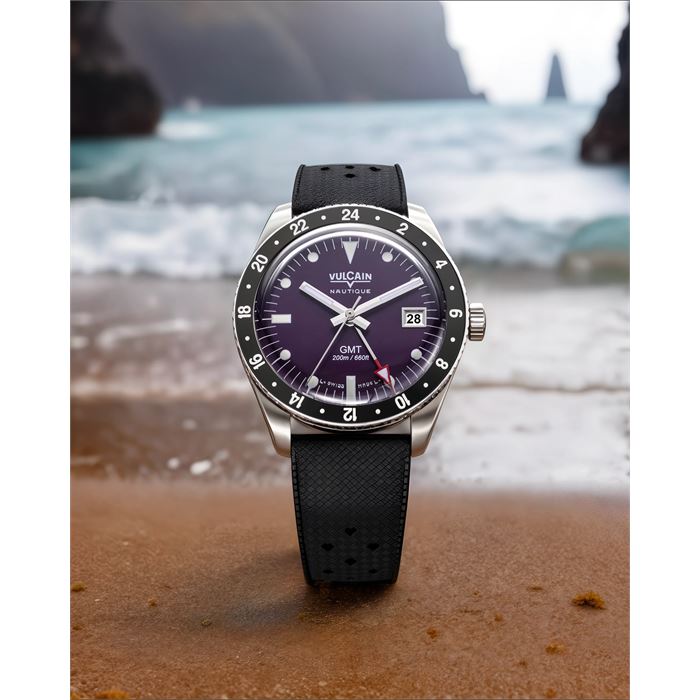 Vulcain Skindiver Nautique GMT Purple BAR200 Limitli Üretim