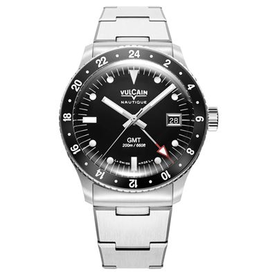 Vulcain Skindiver Nautique GMT Black-White BHM286 Otomatik Erkek Kol Saati