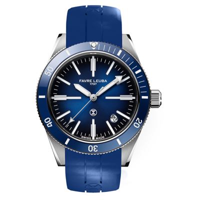 Favre Leuba Deep Raider Renaissance Blue Rubber Otomatik Erkek Kol Saati