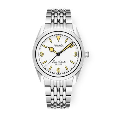 眠 Nivada Grenchen Super Antarctic 3.6.9 White Beige Luminova