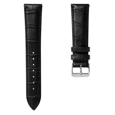 Rochet 5491801PO Siyah Deri Kayış - 18 mm