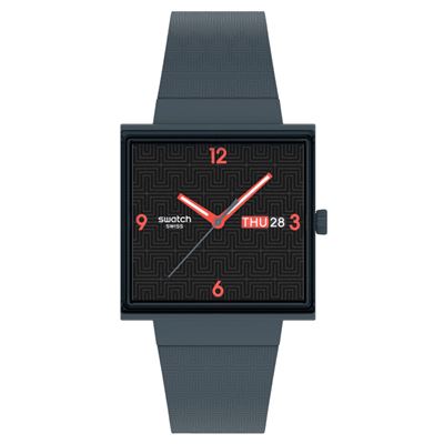 Swatch SO34M701 Squared Off Unisex Kol Saati