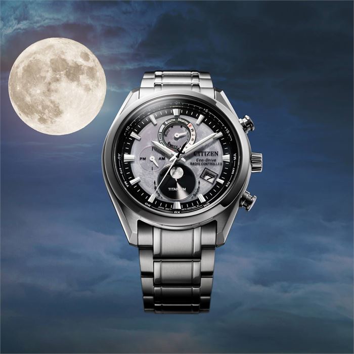 Citizen EcoDrive TsukiYomi BY101081H Moonphase EcoDrive Erkek Kol