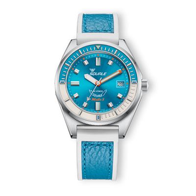Squale Matic S Light Blue HydroLeather Otomatik Erkek Kol Saati