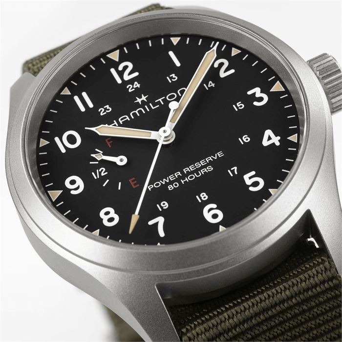 Hamilton Khaki Field Mechanical Power Reserve 40mm H69509930 Erkek