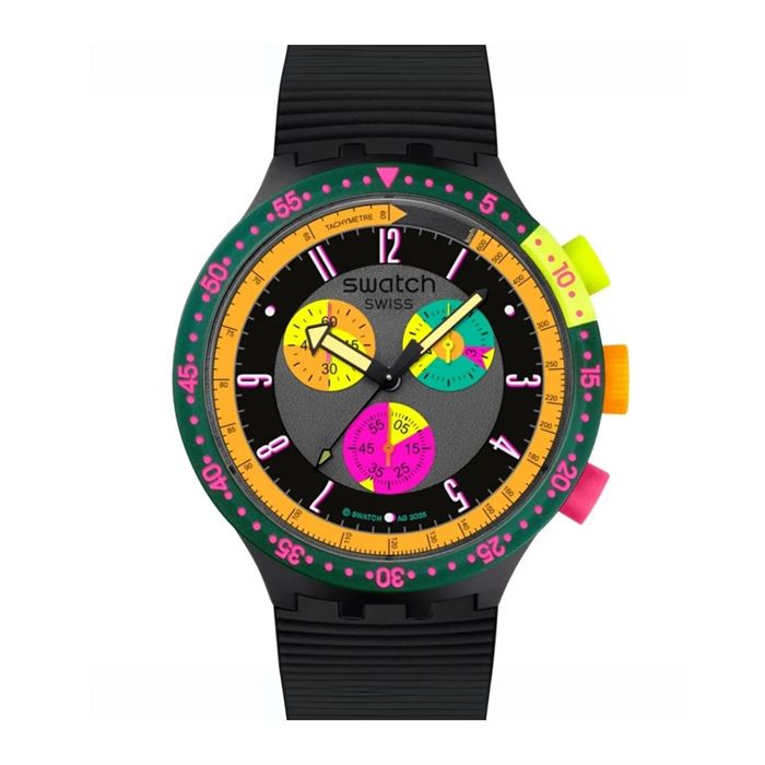 Swatch クロノグラフ 時計 Swatch SB02B104 NEON SEPPIA Unisex Saat Abt Saat