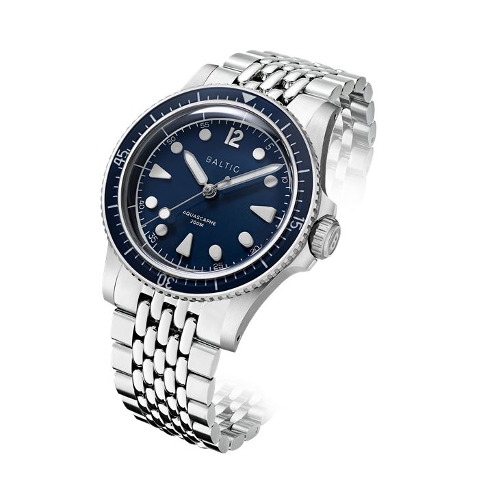(No 1223-2) Beleg 27インチ ブルー Baltic Aquascaphe MK2 Blue 37 mm AQU22BLUE11 Otomatik Erkek Kol