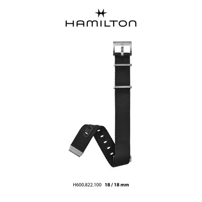 Hamilton H690822100 Siyah Nato Kayış - 18 mm
