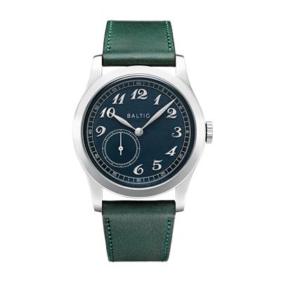 Baltic MR01 Blue - Stitched Green MR01BLUS33 Otomatik Erkek Kol Saati
