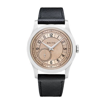 Baltic MR Roulette Salmon - Saffiano Black MR02SALM37 Otomatik Erkek Kol Saati