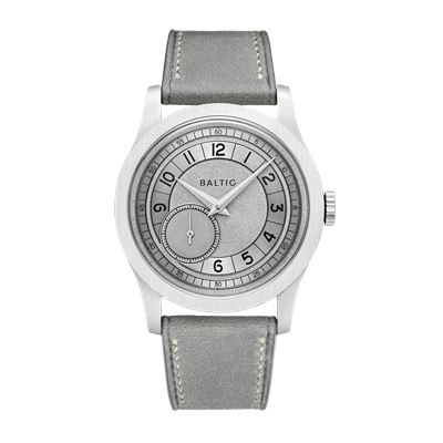 Baltic MR Roulette Silver - Stitched Light Grey MR02SILV38 Otomatik Erkek Kol Saati