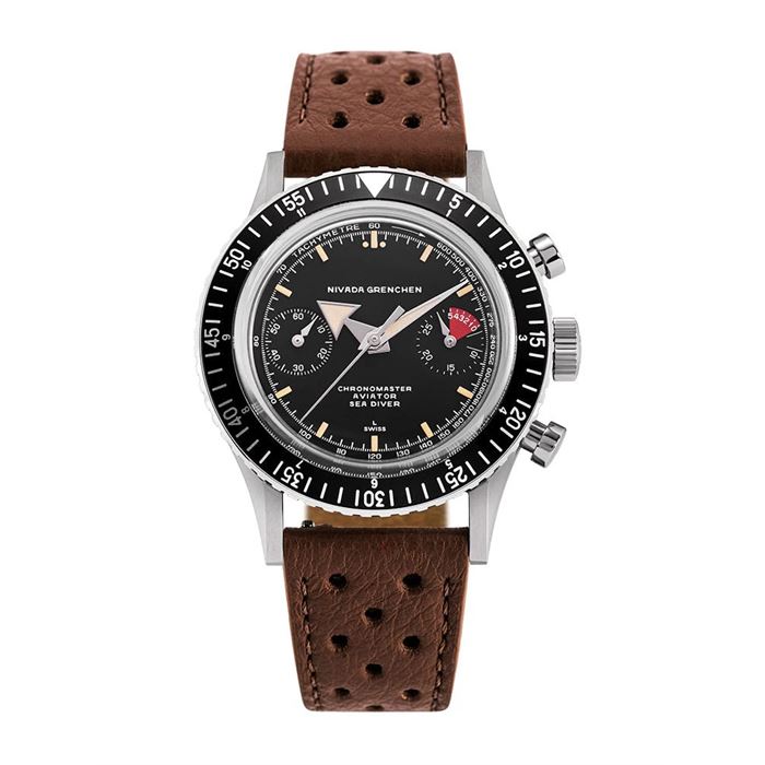 Nivada Grenchen Broad Arrow - Manual 86056M23LC Kurmalı Kronograf