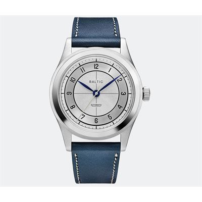 Baltic HMS 002 Silver - Stitched Light Blue HMS12TSILV34 Otomatik Erkek Kol Saati