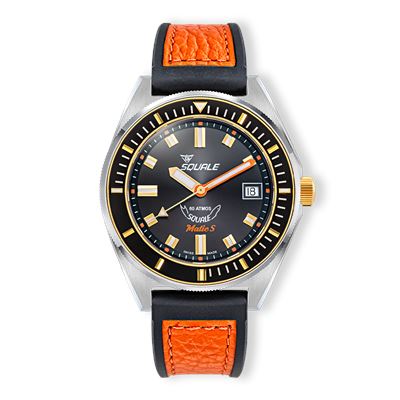 Squale Matic S Two-Tone HydroLeather MATICGBKBK.RLOR Otomatik Erkek Kol Saati