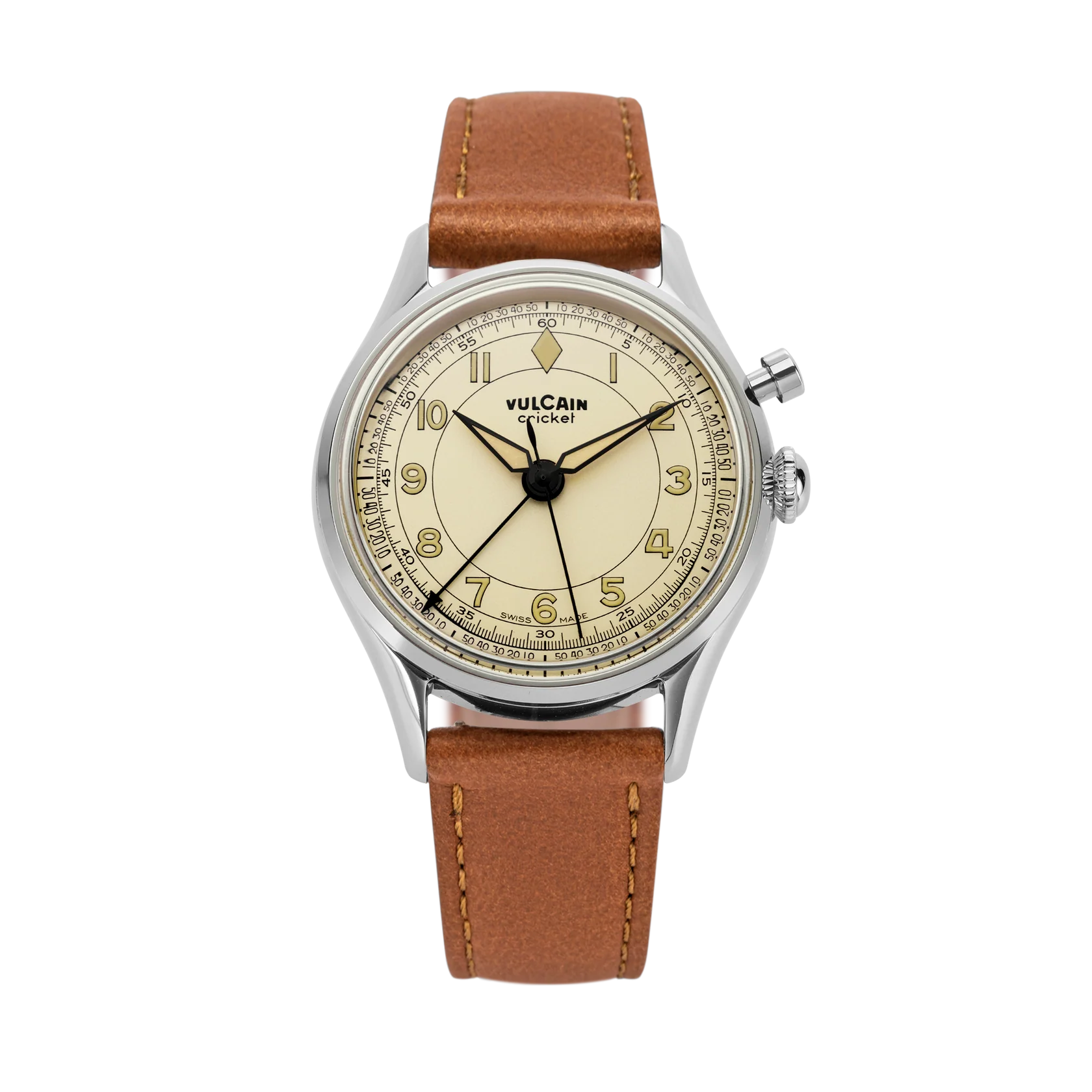 d*2様 アヴァランチ③ カリブ Vulcain Cricket Classique 39 mm Eggshell Mekanik Alarm Erkek Kol