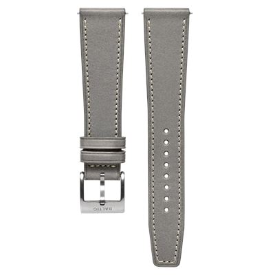 Baltic Gri Deri Kayış LEA38 - 20 mm