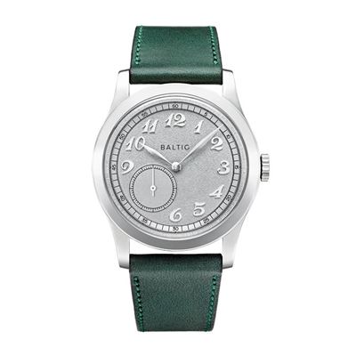 Baltic MR01 Silver - Stitched Green MR01SILV33 Otomatik Erkek Kol Saati