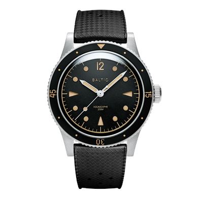 Baltic Aquascaphe Classic Black Gilt - Tropic Black AQU11BLUG81 Otomatik Erkek Kol Saati