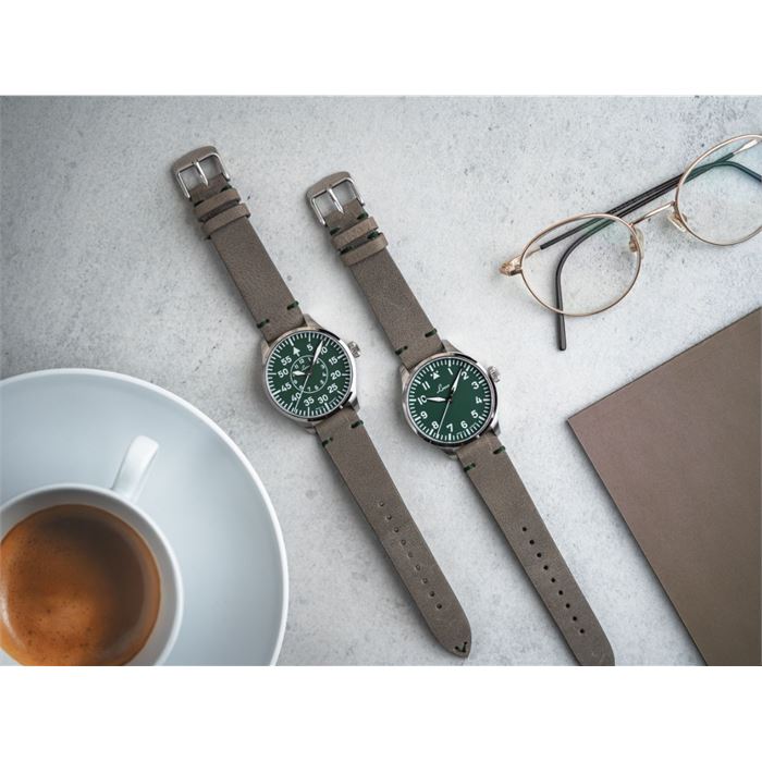 Laco Pilot Watches Basic Aachen Grün 39mm 862190 Otomatik Erkek