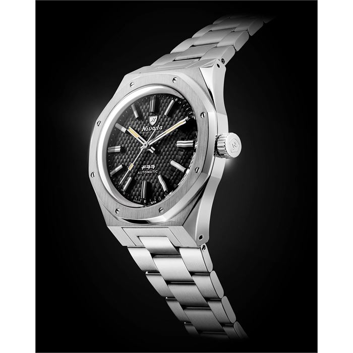 Nivada Grenchen F77 Black 41mm 68041A77A Otomatik Erkek Kol Saati