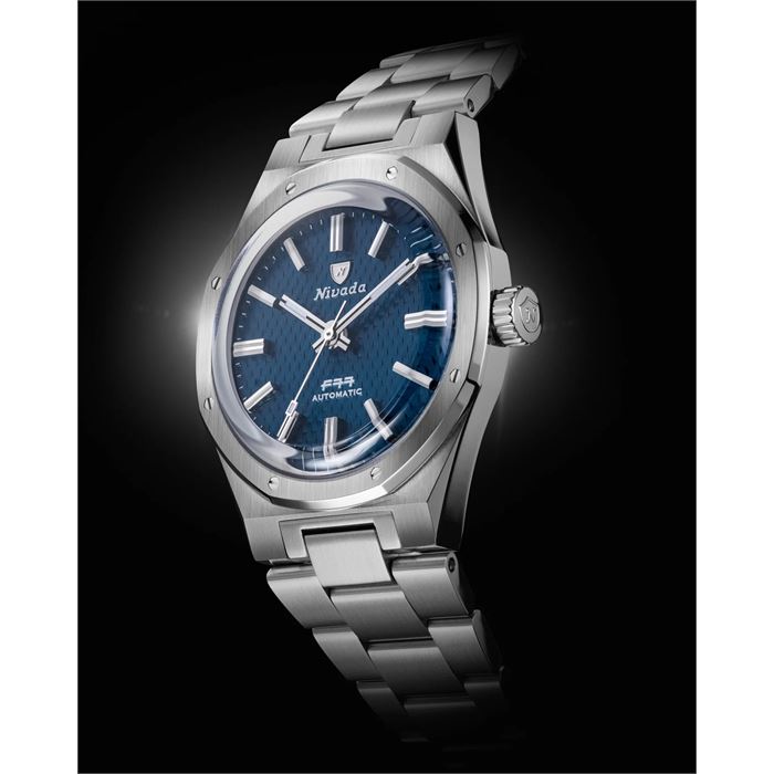 Nivada Grenchen F77 Blue 41mm 68041A77B Otomatik Erkek Kol Saati
