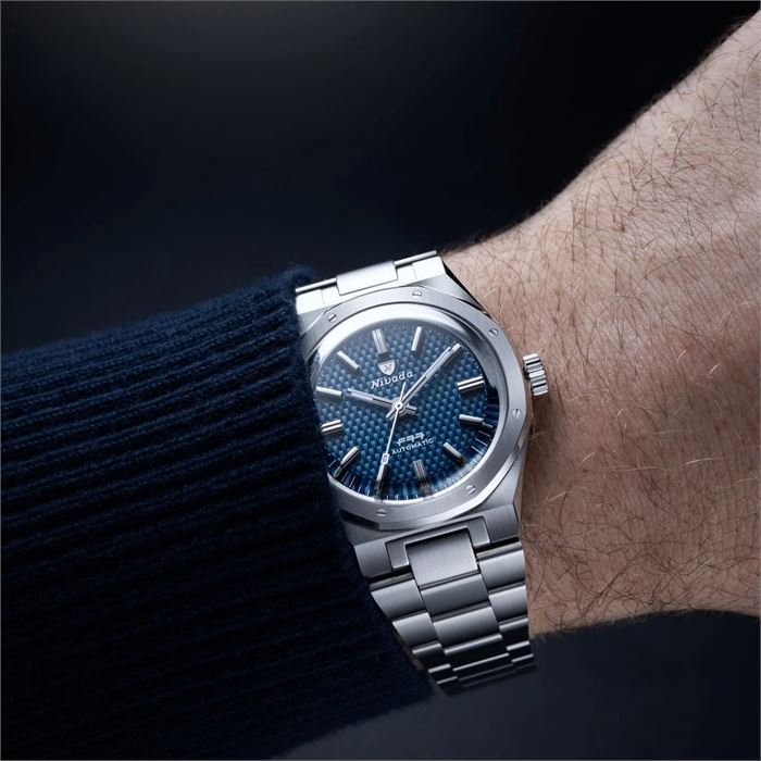 Nivada Grenchen F77 Blue 41mm 68041A77B Otomatik Erkek Kol Saati