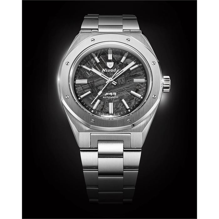 Nivada Grenchen F77 Stainless Steel Meteorite 41mm 68041A77C