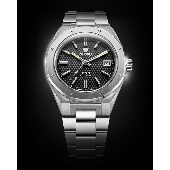 Nivada Grenchen F77 Black 41mm 69041A77A Otomatik Erkek Kol Saati