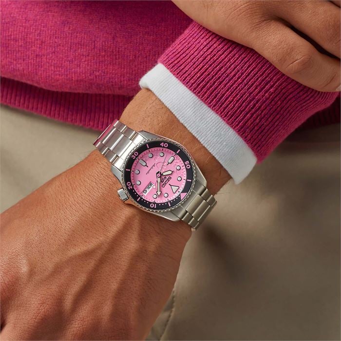 Seiko5 Sports x Pink Panther SRPM07K1 Limited Edition Otomatik Kol