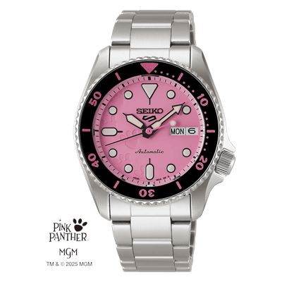 Seiko5 Sports x Pink Panther SRPM07K1 Limited Edition Otomatik Kol Saati