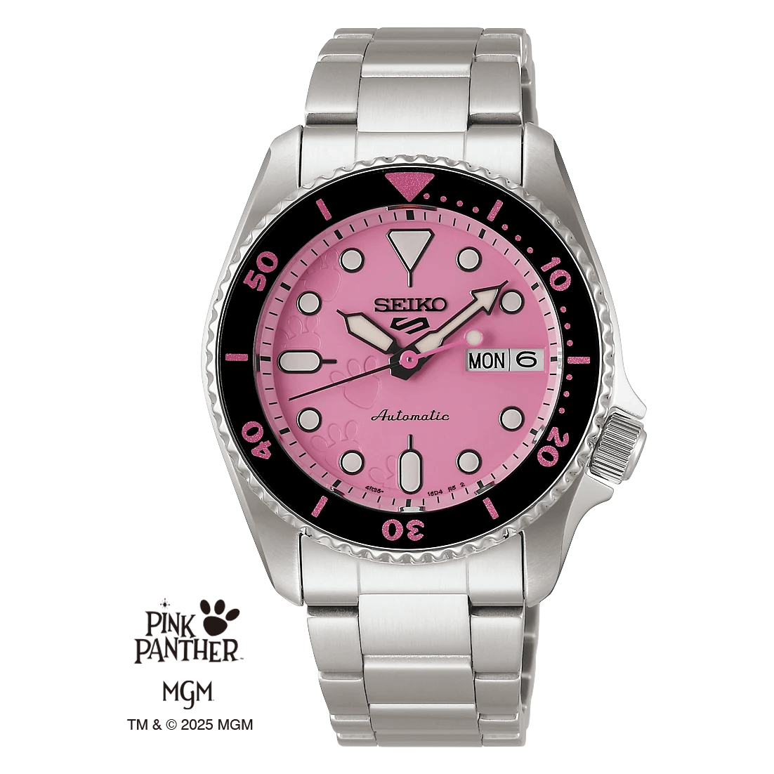Seiko5 Sports x Pink Panther SRPM07K1 Limited Edition Otomatik Kol