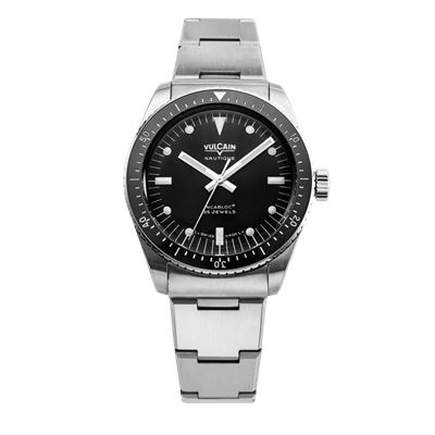 Vulcain Skindiver Nautique Black With White BHM286 Otomatik Erkek Kol Saati