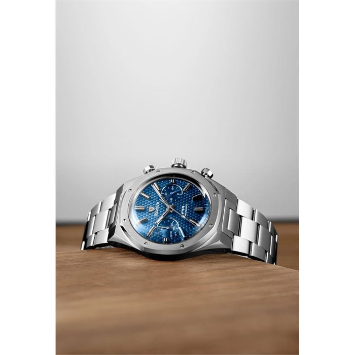 Nivada Grenchen F77 Chrono Mecaquartz Blue 68000Q77 Erkek Kol