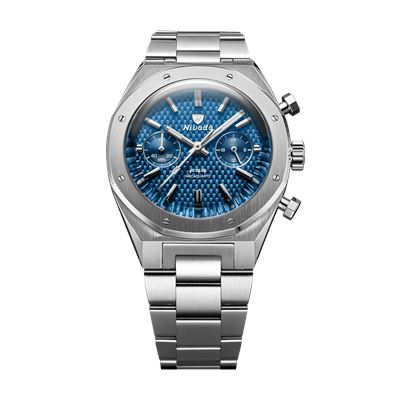 Nivada Grenchen F77 Chrono Mecaquartz Blue 68000Q77 Erkek Kol
