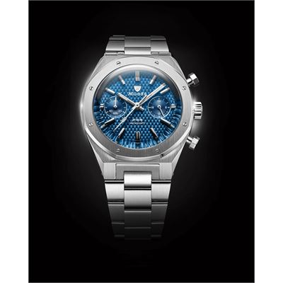 Nivada Grenchen F77 Chrono Mecaquartz Blue 68000Q77 Erkek Kol