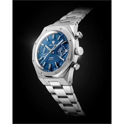 Nivada Grenchen F77 Chrono Mecaquartz Blue 68000Q77 Erkek Kol