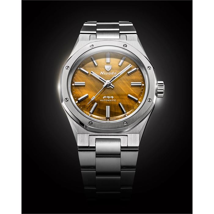 Nivada Grenchen F77 Tiger Eye Mark 1 68032A77 Otomatik Erkek Kol