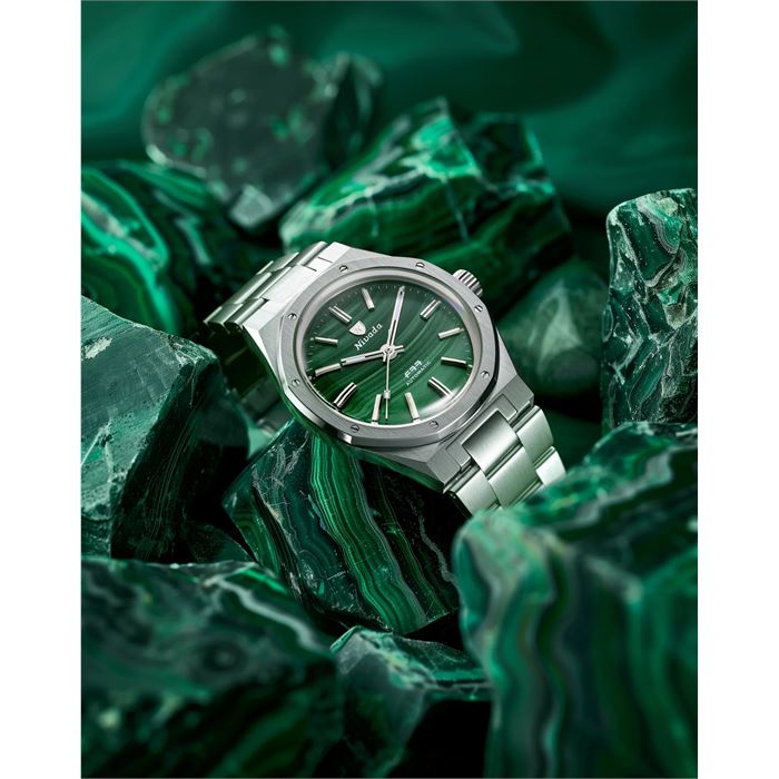 Nivada Grenchen F77 Malachite Mark 1 68036A77 Otomatik Erkek Kol