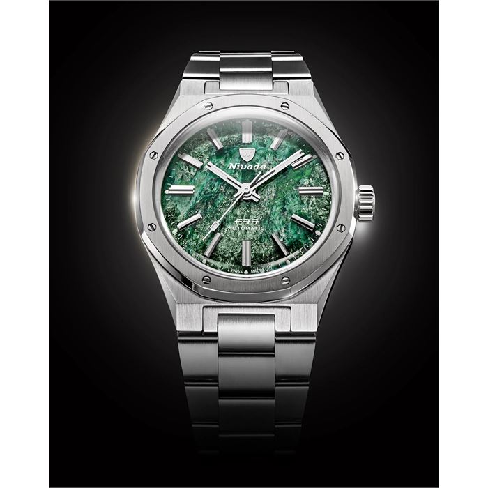 アテナ Nivada Grenchen F77 Green Aventurine Mark 1 68037A77 Otomatik