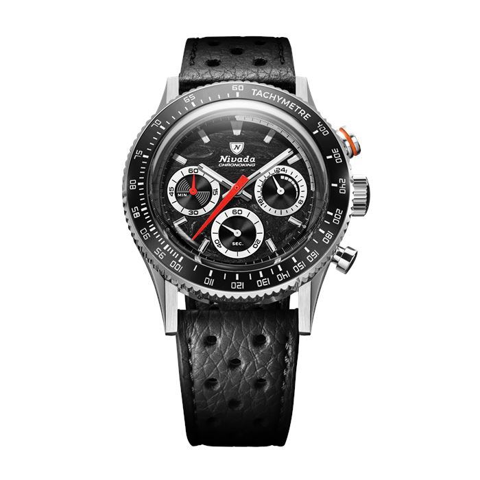 Nivada Grenchen Chronoking Meca Quartz Racing Black Erkek Kol