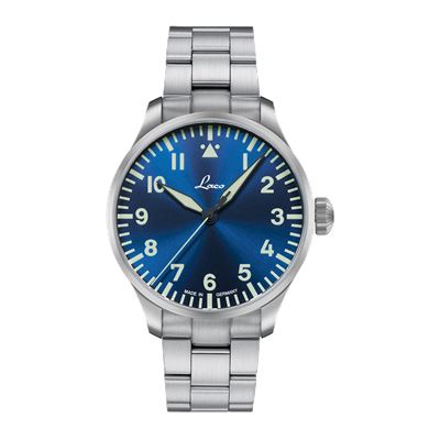 Laco Pilot Watches Basic 862100.2.MB Augsburg Blaue Stunde 42 MB Otomatik Erkek Kol Saati