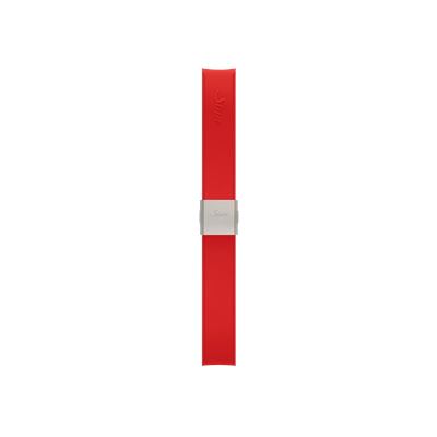 Sinn U50 Kırmızı Silikon Kayış (Paslanmaz Çelik Kelebek Klipsli) - 20 mm