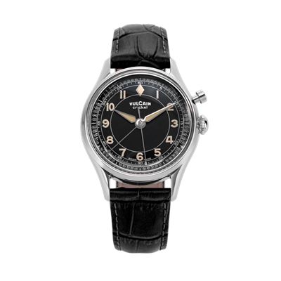 Vulcain Cricket Classique 39 mm Sapphire Caseback Black & Khaki Numbers BAN248 Erkek Kol Saati