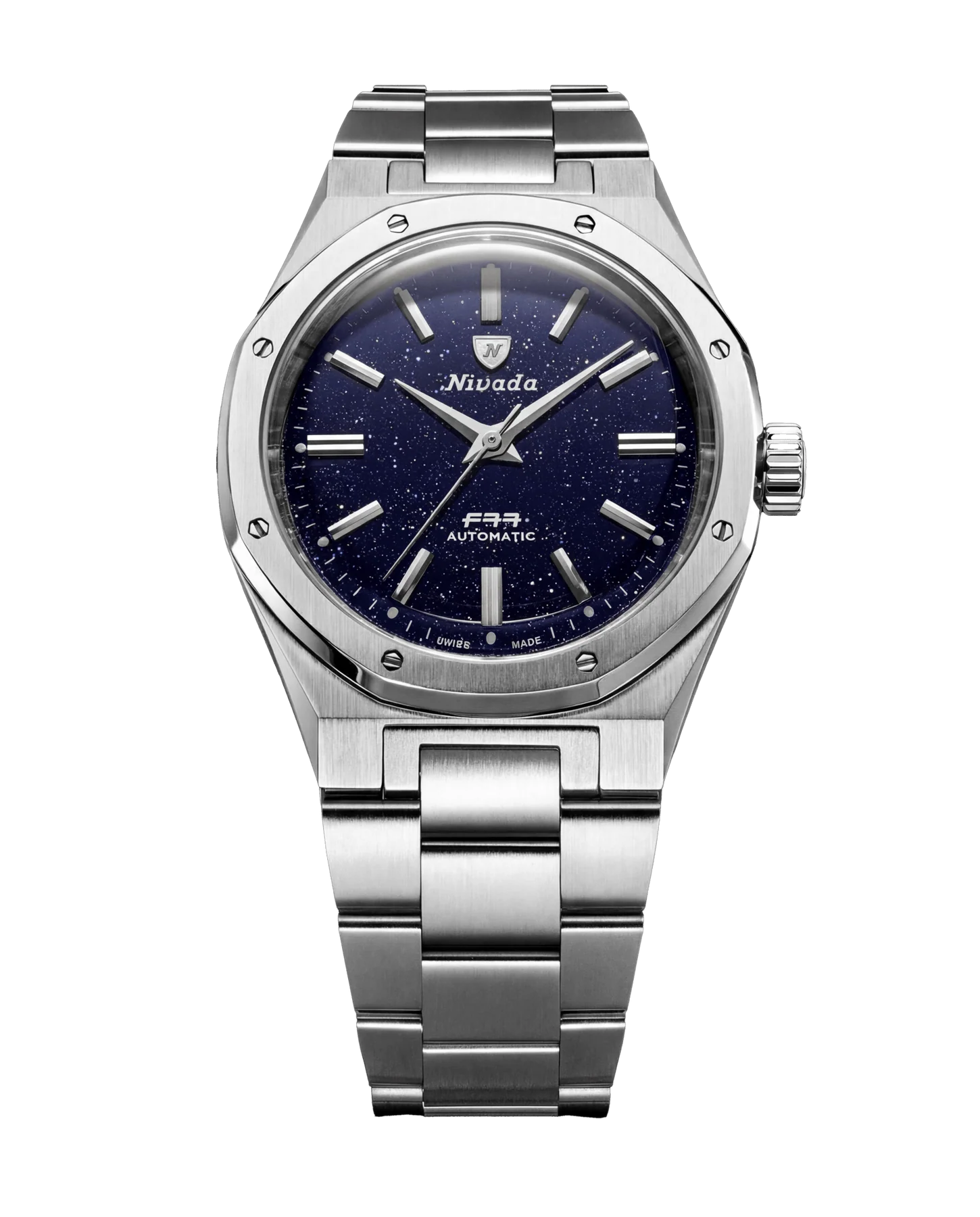 Nivada Grenchen F77 Dark Blue Aventurine MK2 38mm 68047A77