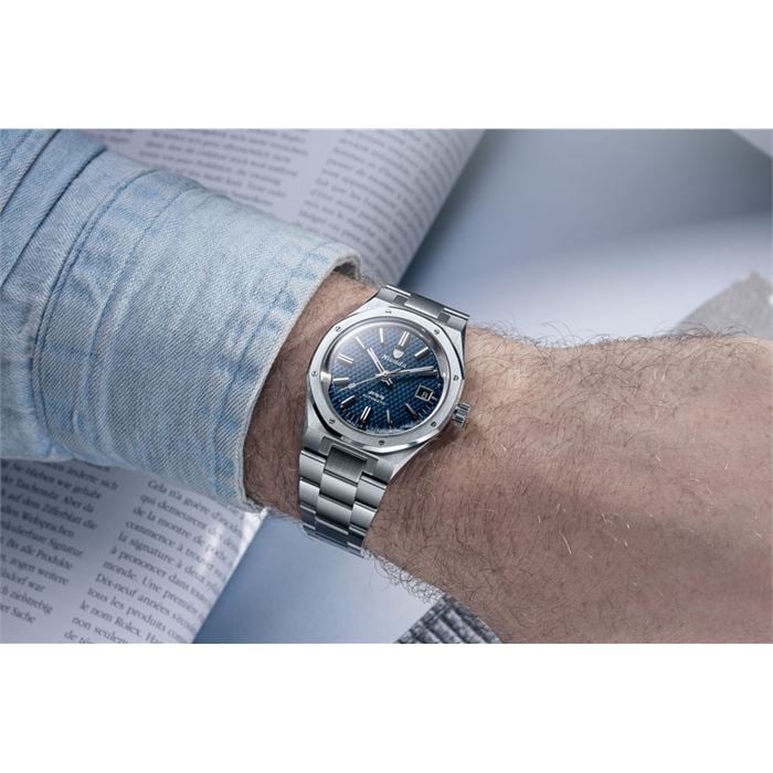 Nivada Grenchen F77 Blue MK2 38mm 69013A77 Otomatik Erkek Kol