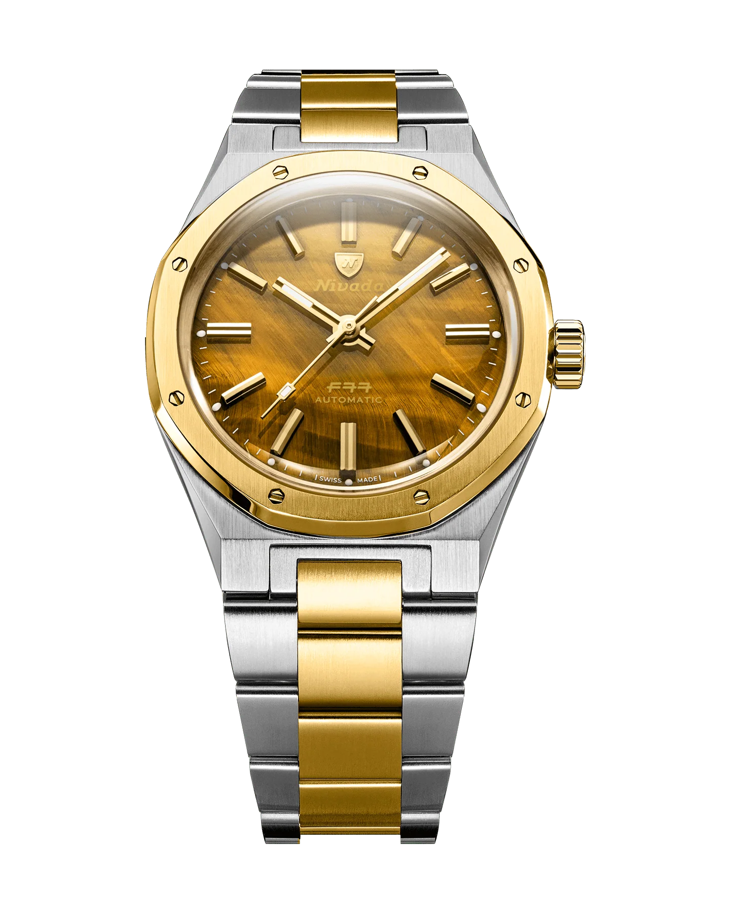 Nivada Grenchen F77 Tiger Eye Bicolor Mark 1 68033A77 Limitli