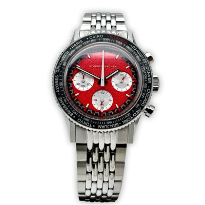 Nivada Grenchen X Abt Saat 88.Yıl Red Panda Limited Edition 87047Q04 Meca-Quartz Erkek Kol Saati