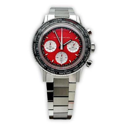 Nivada Grenchen X Abt Saat 88.Yıl Red Panda Limited Edition 87047Q20 Meca-Quartz Erkek Kol Saati